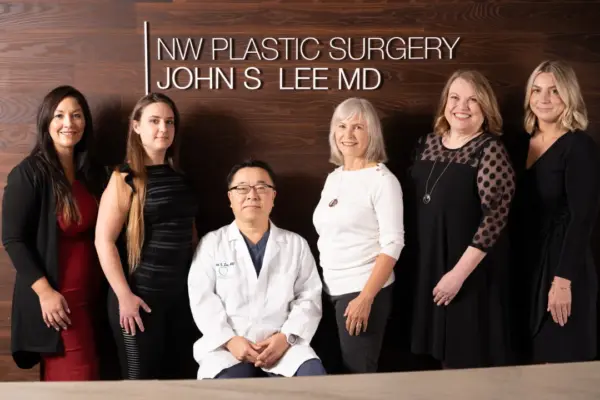 Dr. John S. Lee with his staff at NW Plastic Surgery Center in Portland Oregon