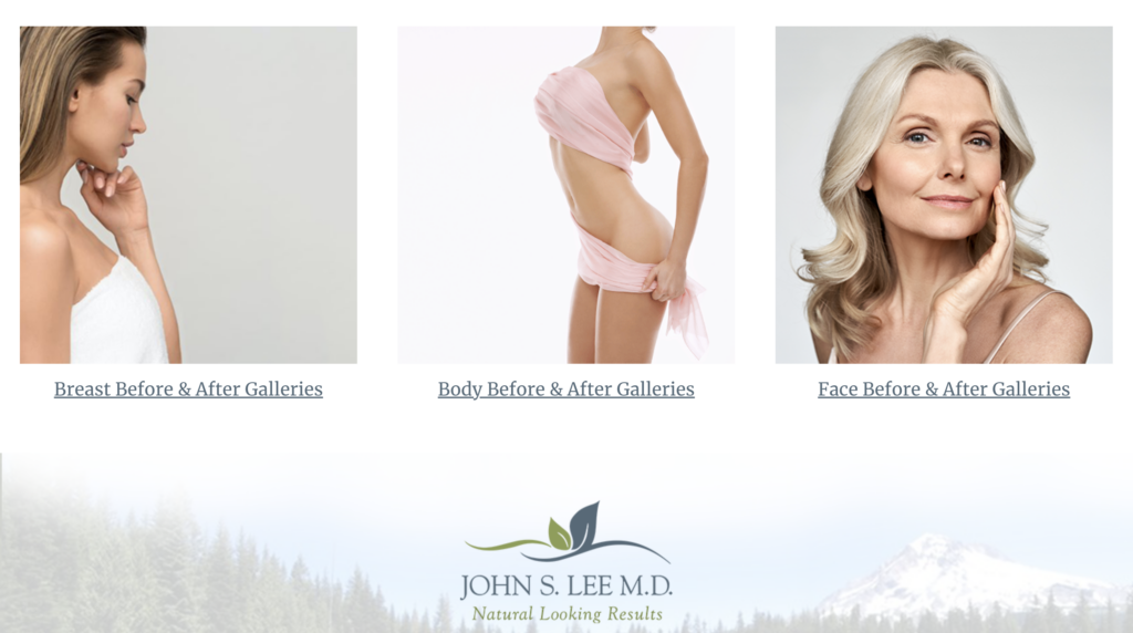 John S Lee MD Before and After Gallery Page